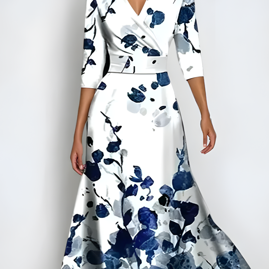 Éilis | Luxury dress with floral print