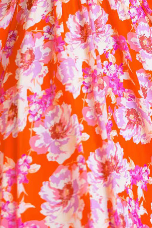 Halter Backless Waisted Floral Print Swing Maxi Dress