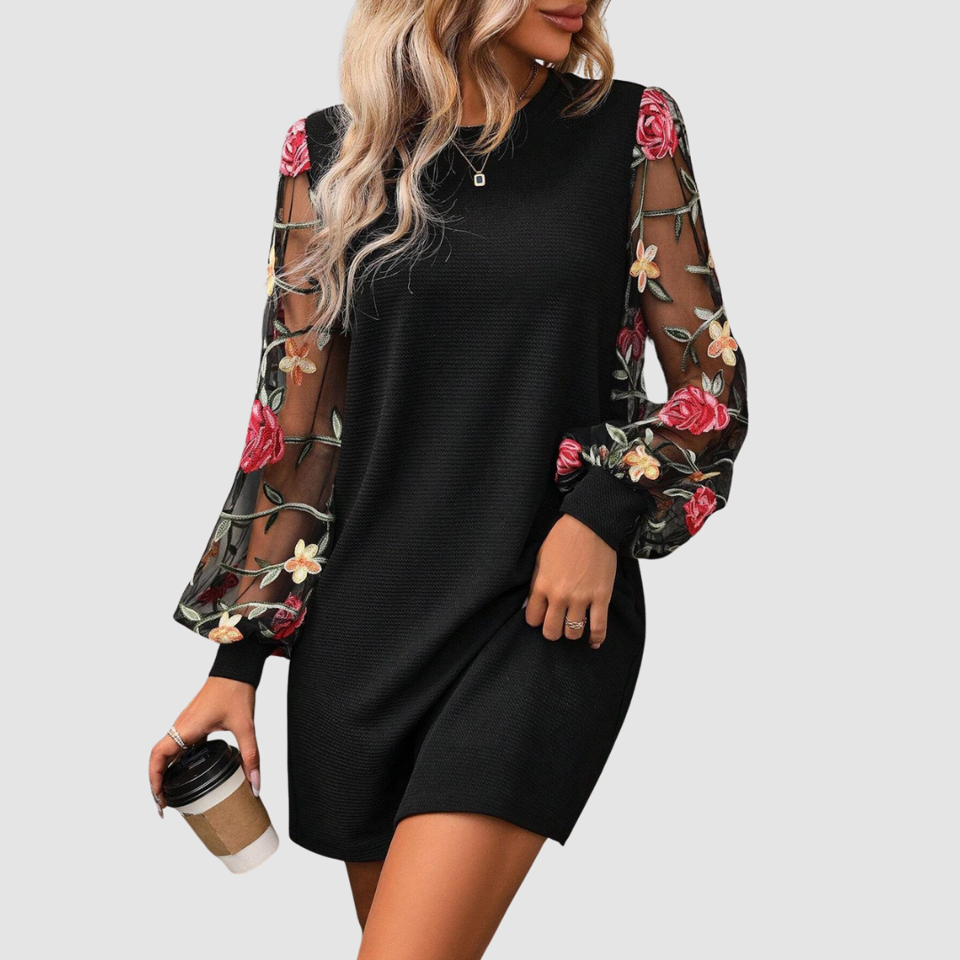 Shara™ Lace Long Sleeve Dress