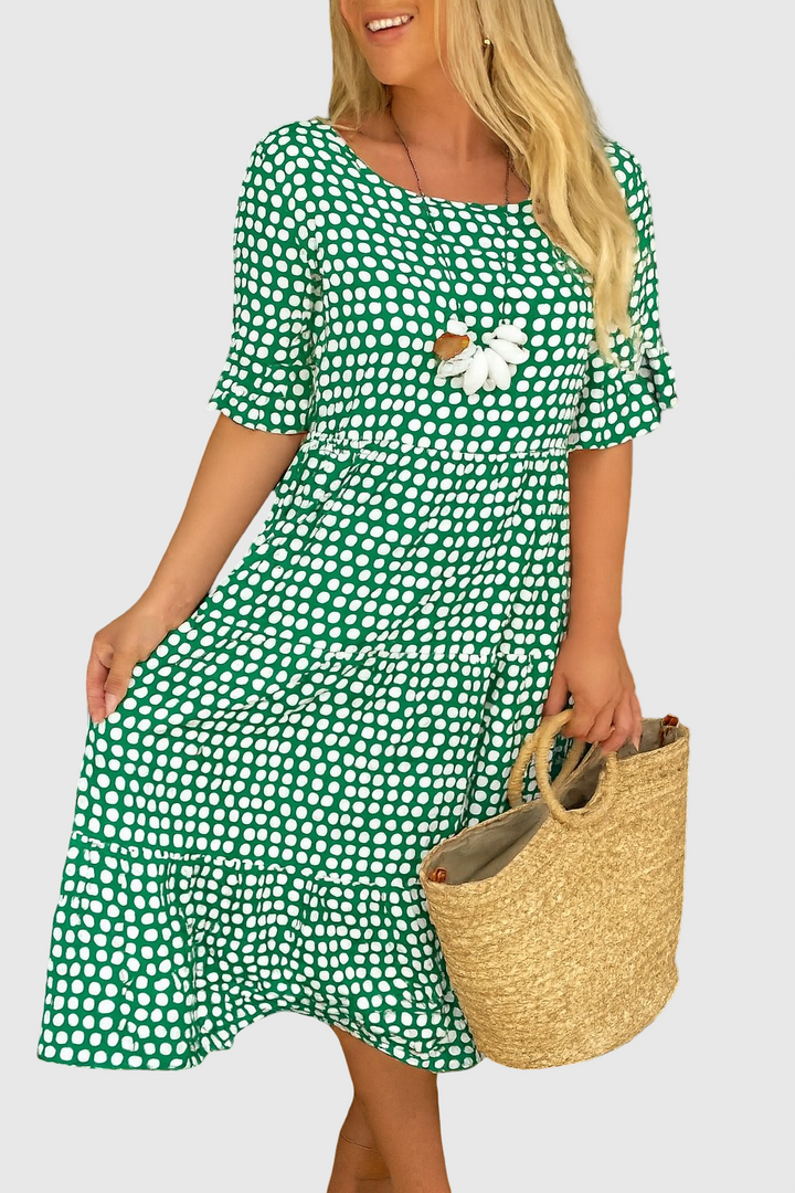 Iris | Sable Midi Dress