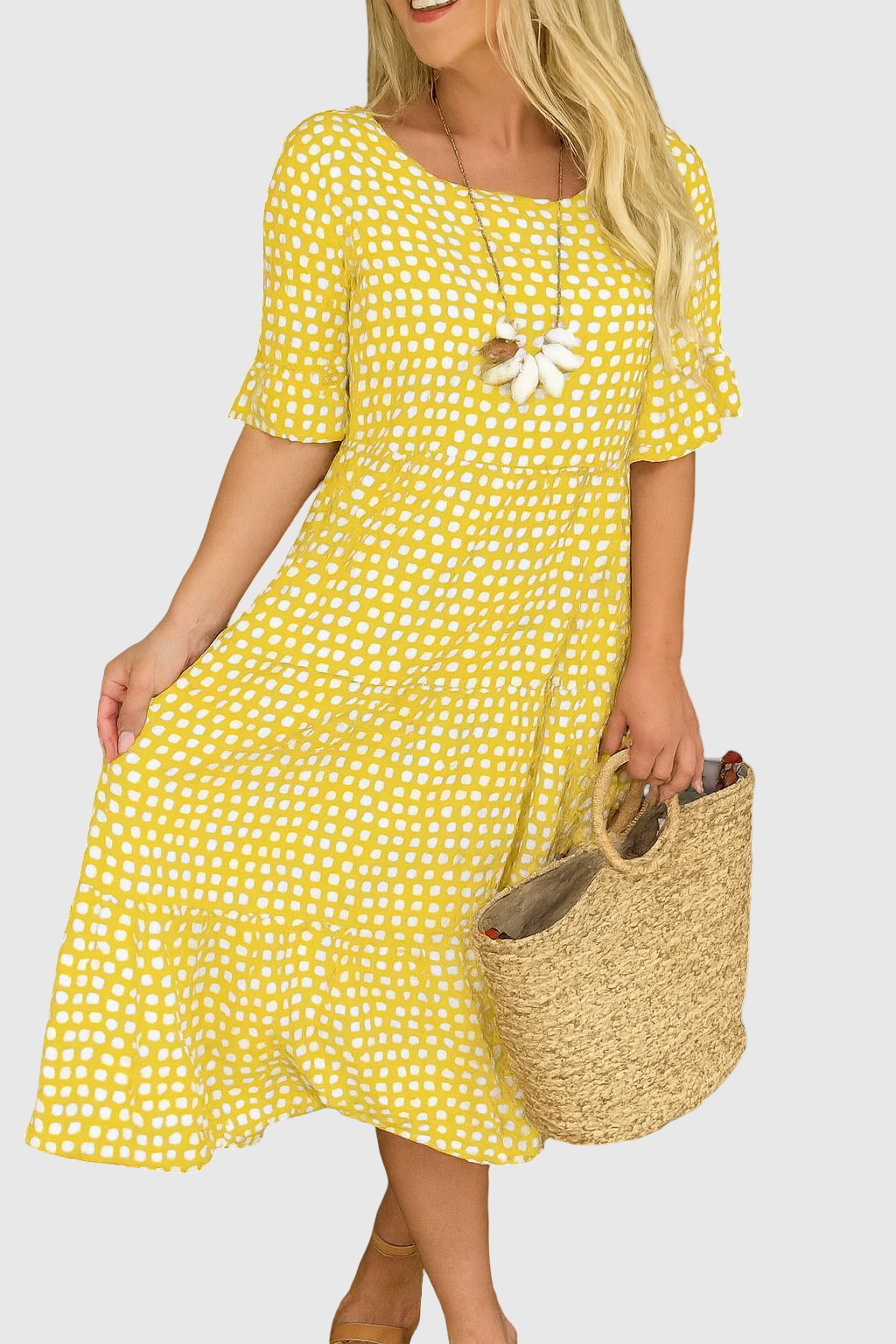 Iris | Sable Midi Dress