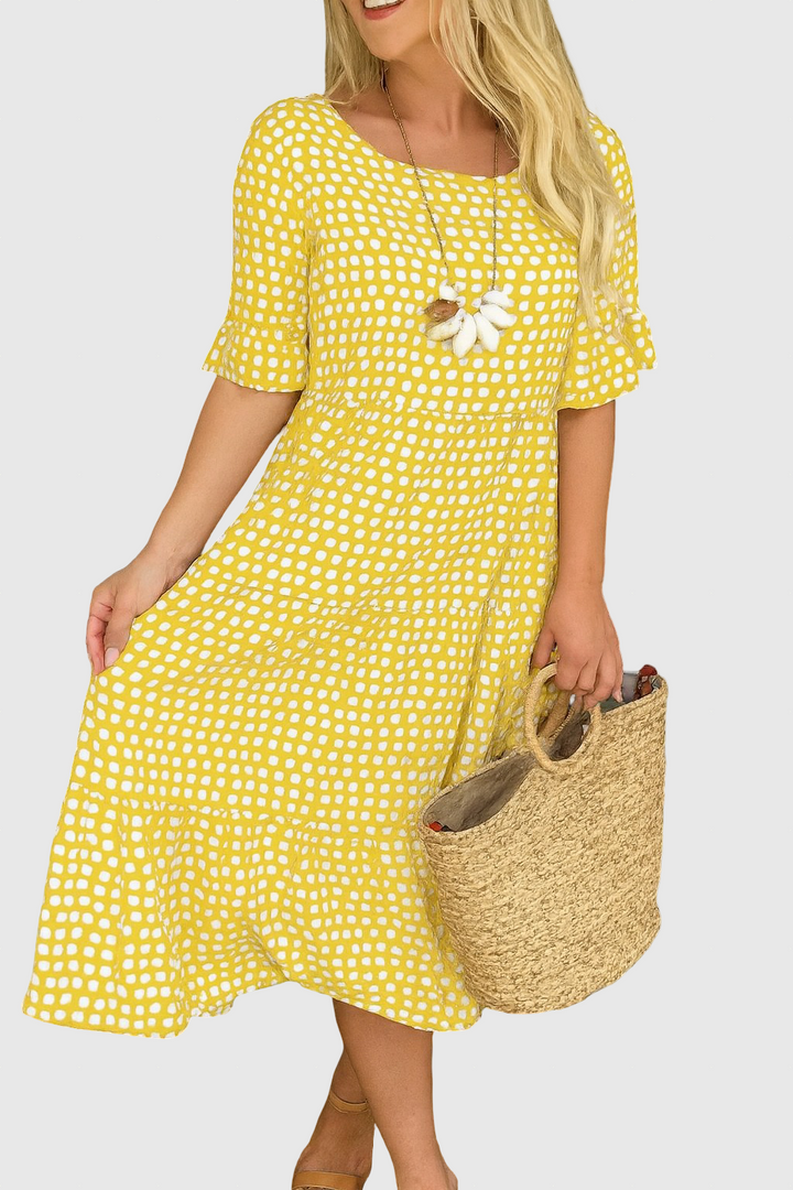 Iris | Sable Midi Dress
