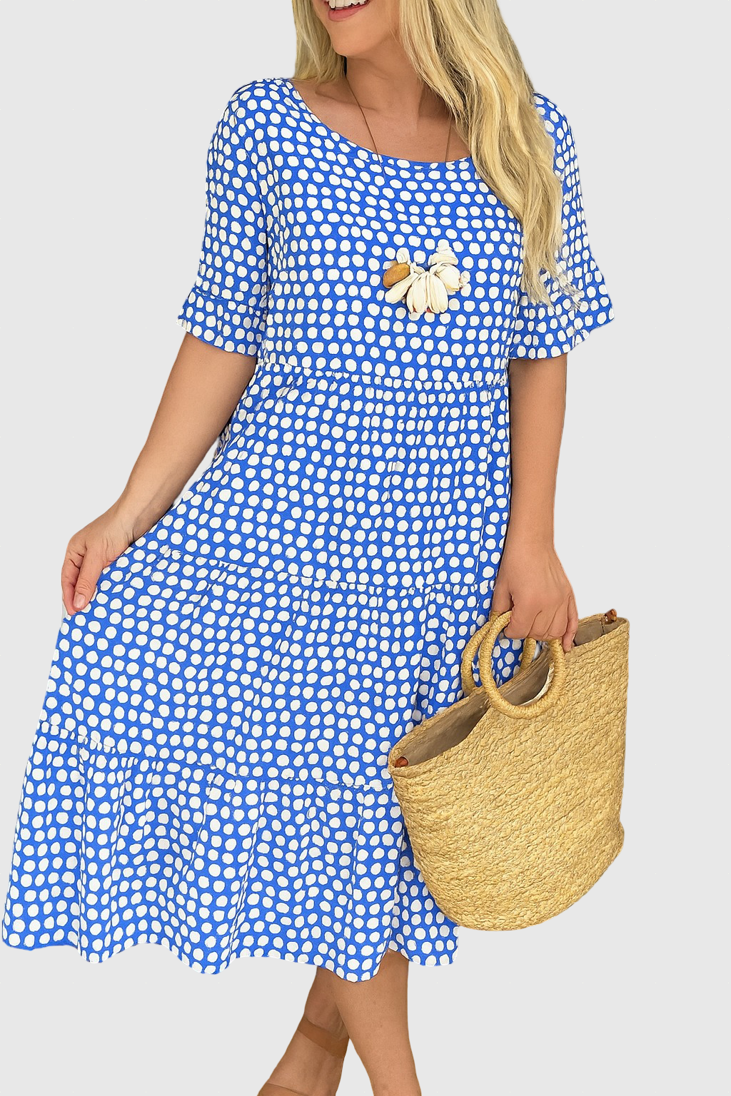 Iris | Sable Midi Dress