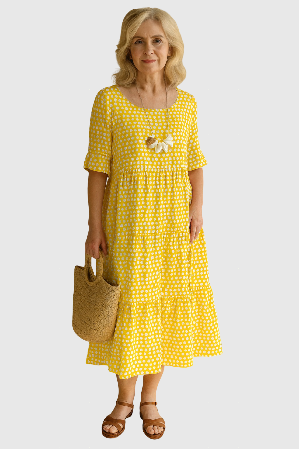 Iris | Sable Midi Dress