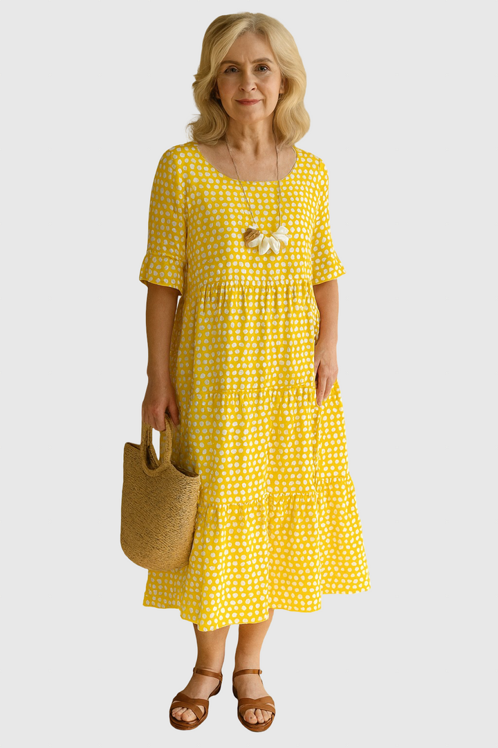 Iris | Sable Midi Dress