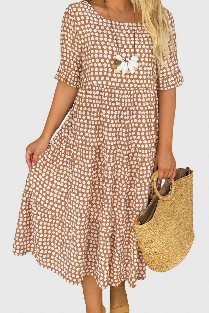 Iris | Sable Midi Dress