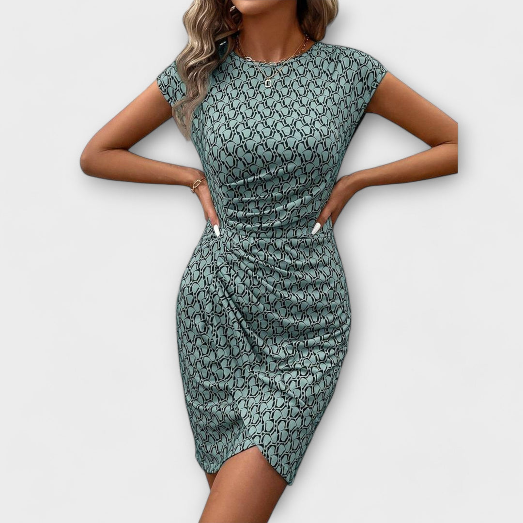 Emma - Short Tulip Dress with Targeted Pattern
