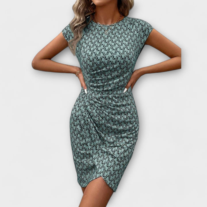 Emma - Short Tulip Dress with Targeted Pattern