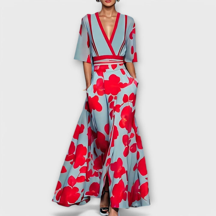 Eliz - Elegant Colorful Dress