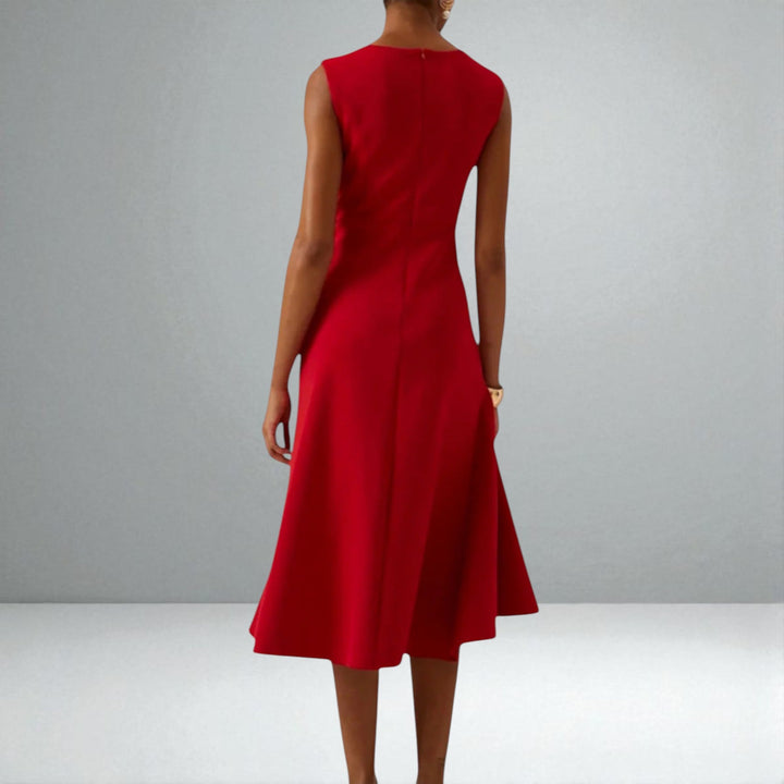 Noa™ | Elegant Draped Midi Dress