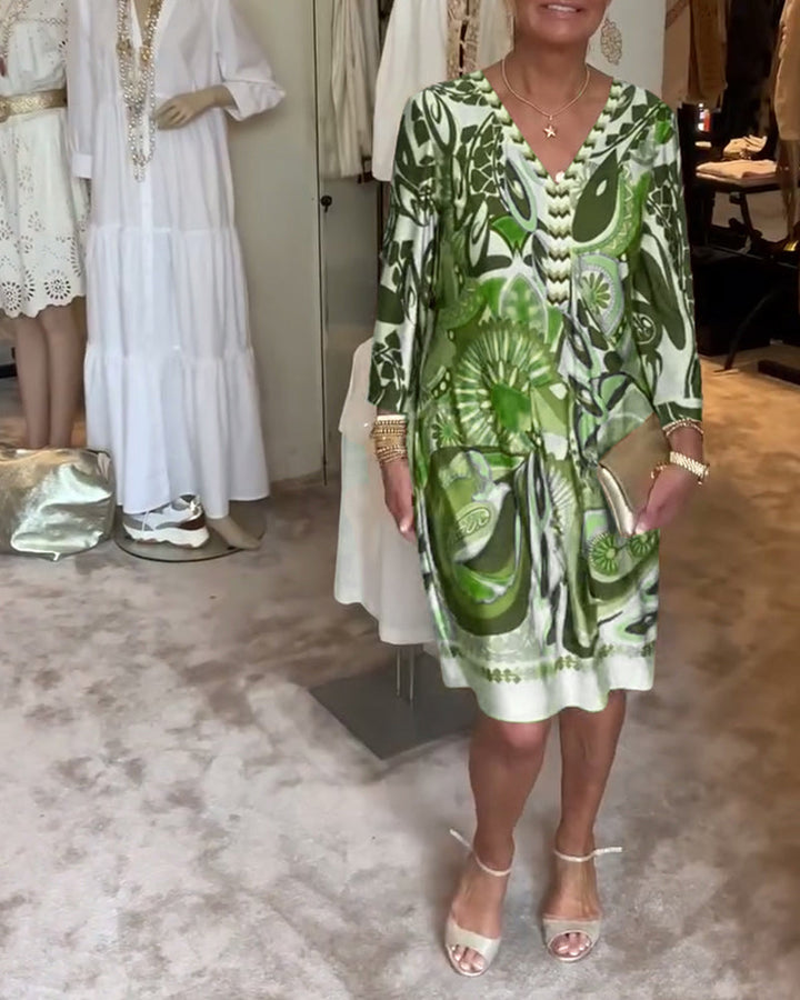Fia | Vibrant dress with striking pattern and bright design