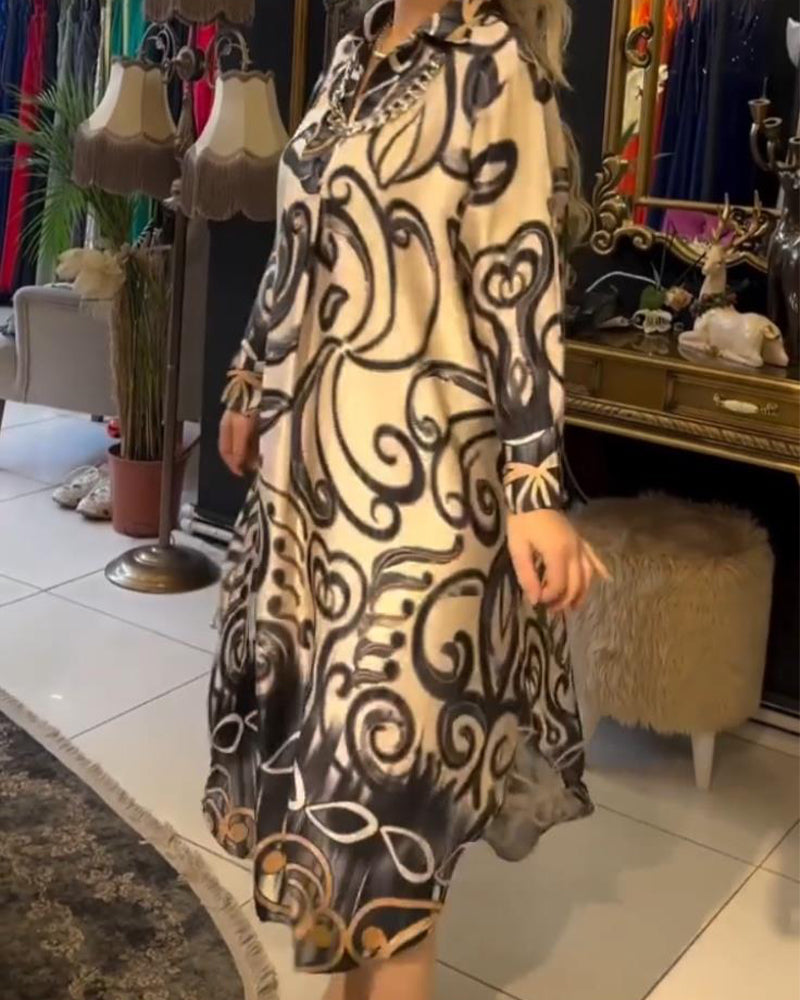 Eliane | Elegant dress with print