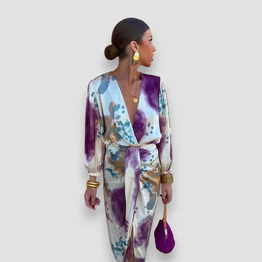 Zoe™ | Elegant V-Neck Dress