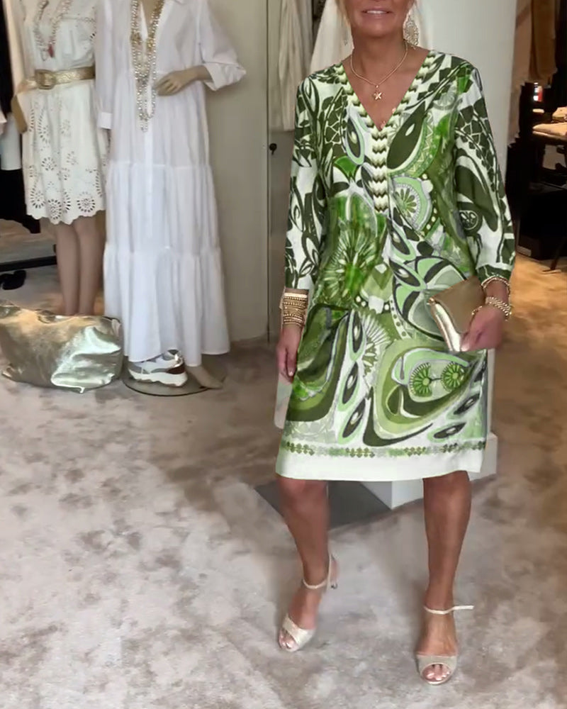 Fia | Vibrant dress with striking pattern and bright design
