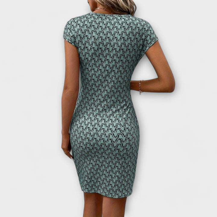 Emma - Short Tulip Dress with Targeted Pattern