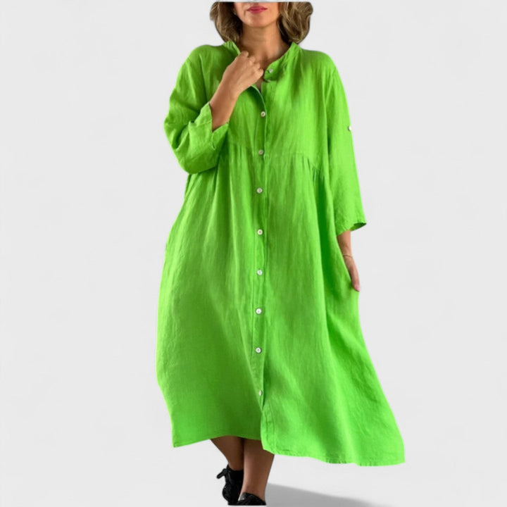 Isa - Cotton-Linen Dress