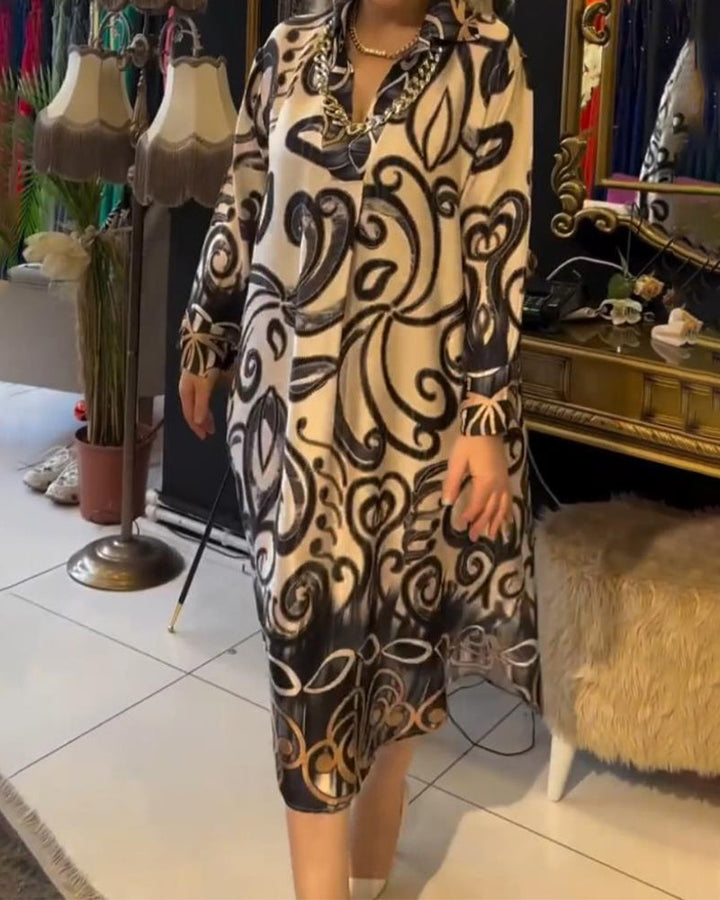 Eliane | Elegant dress with print