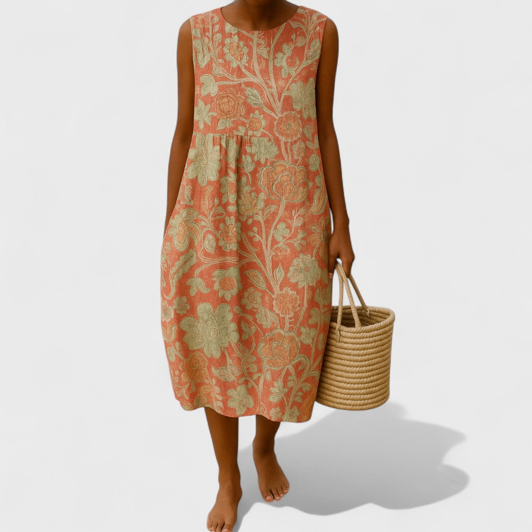 Alena - Elegant Floral Dress