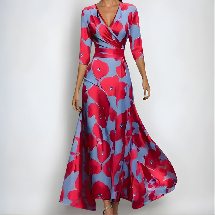 Éilis | Luxury dress with floral print