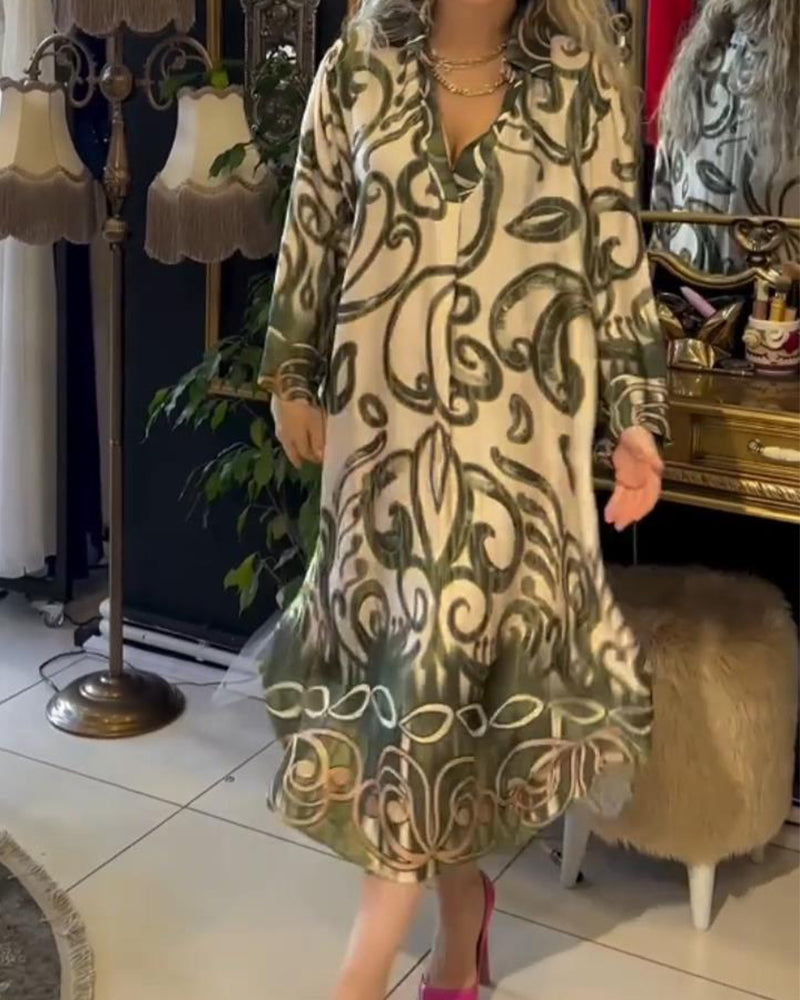 Eliane | Elegant dress with print