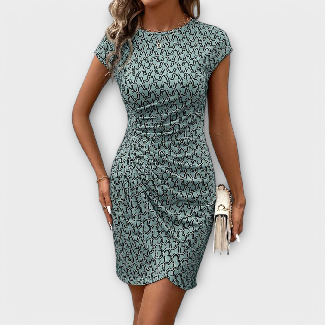 Emma - Short Tulip Dress with Targeted Pattern