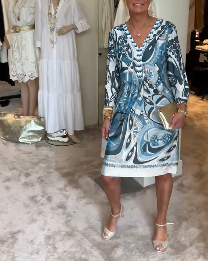 Fia | Vibrant dress with striking pattern and bright design