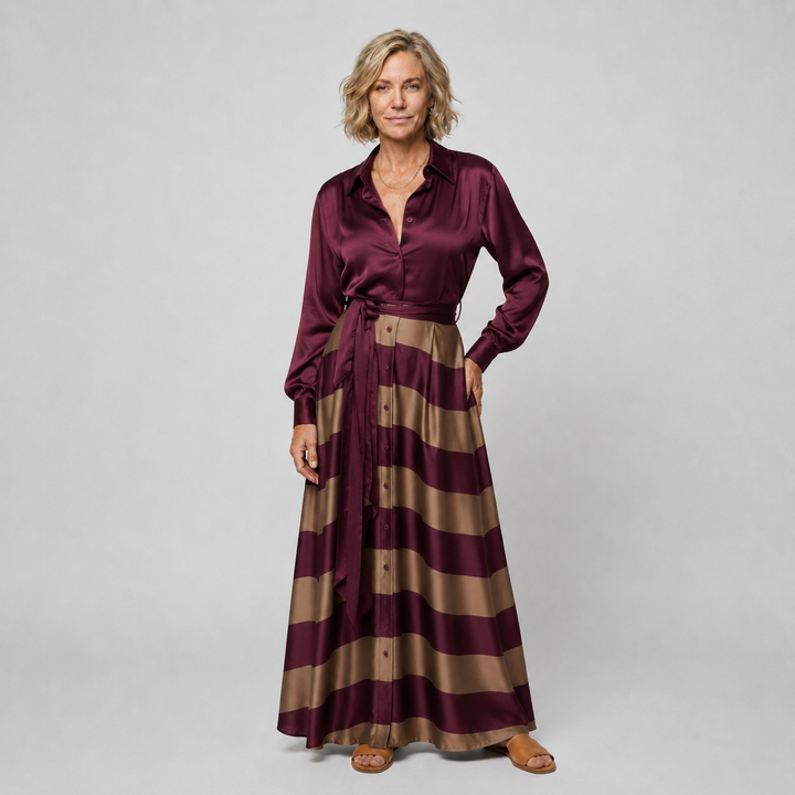 Mila Maxi Striped Dress