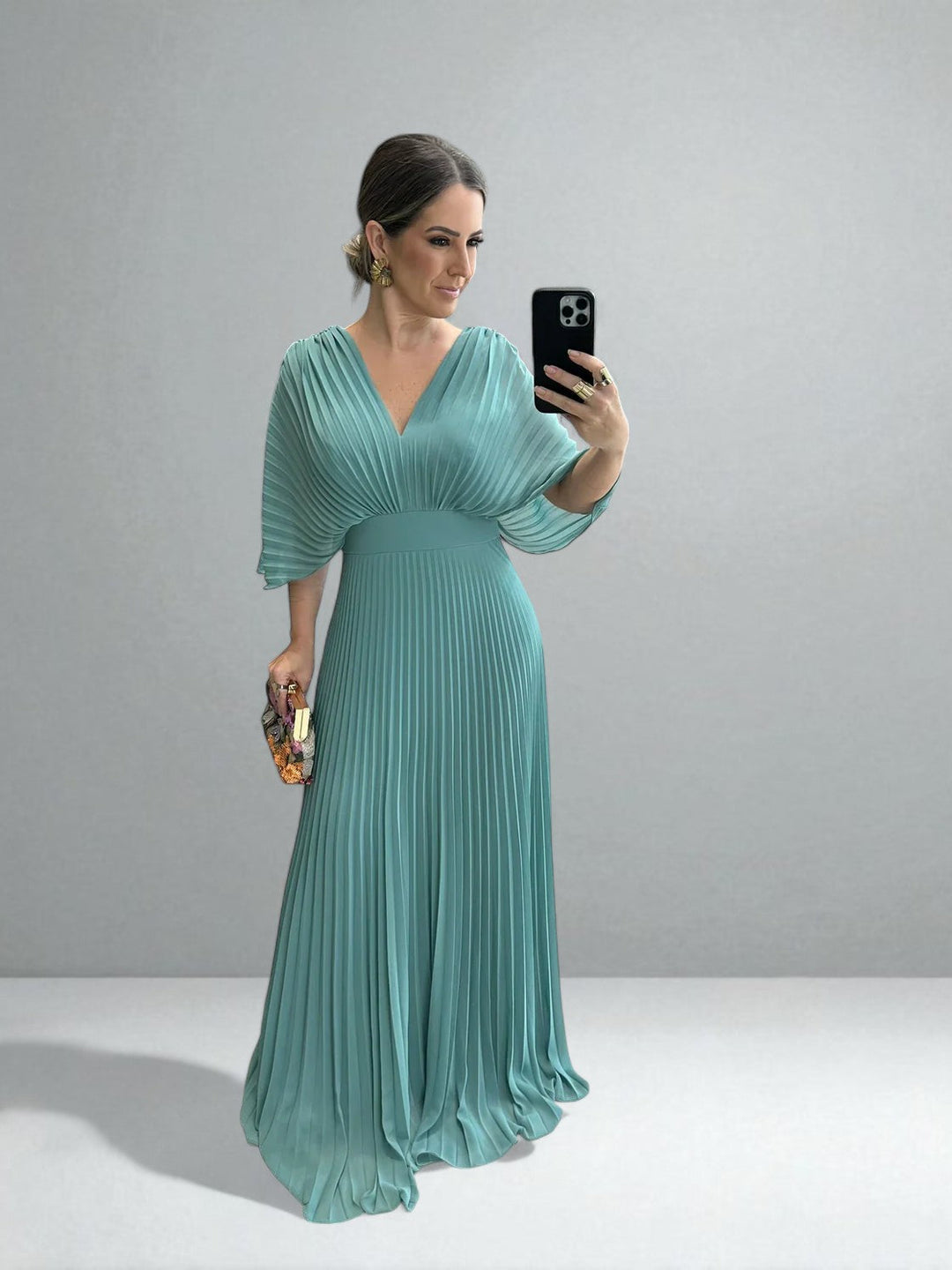 Isa™ | Elegant Pleated Maxi Dress