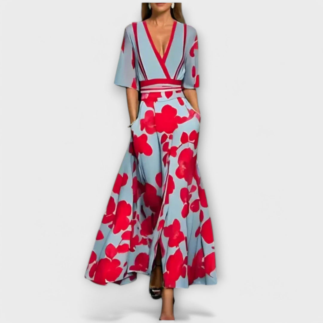 Eliz - Elegant Colorful Dress