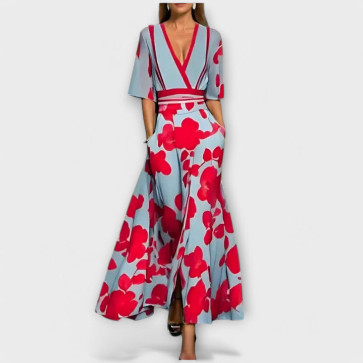 Eliz - Elegant Colorful Dress
