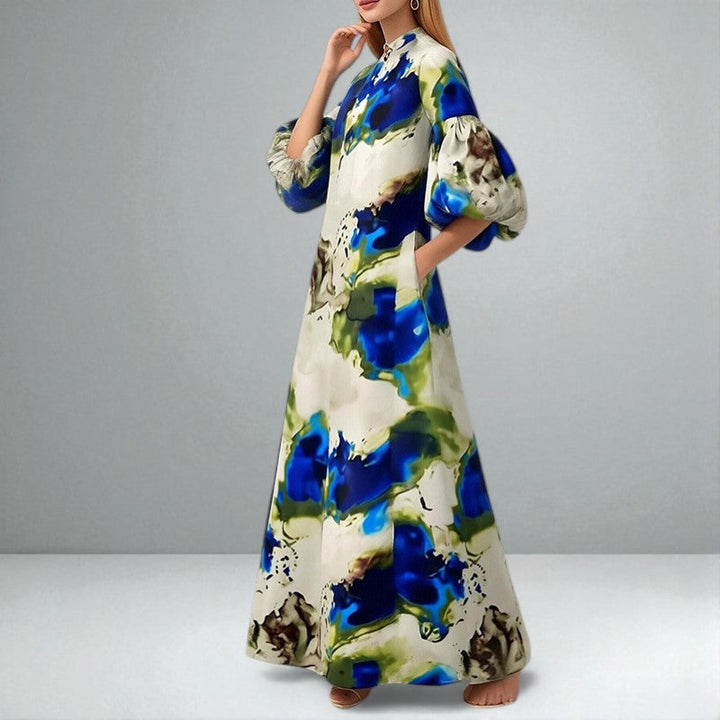 Fenning™ | Elegant Watercolor Maxi Dress