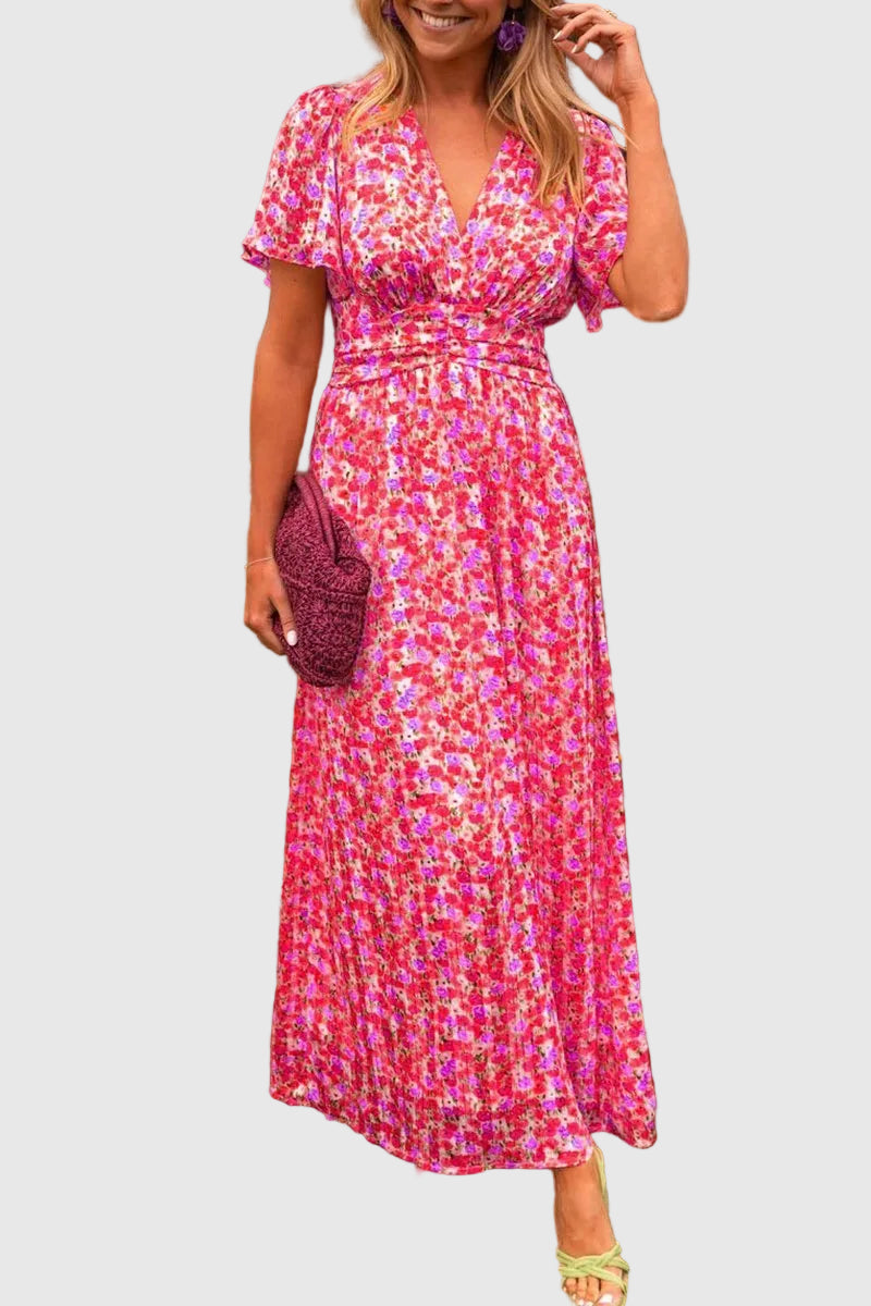 Faith | Elegant Long Dress with Flowers