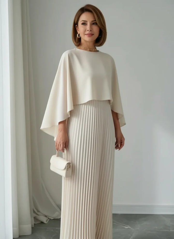 Pleated maxi dress