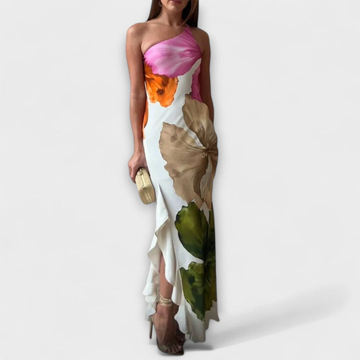 De Saphir - Elegant Polka Dot Maxi Dress