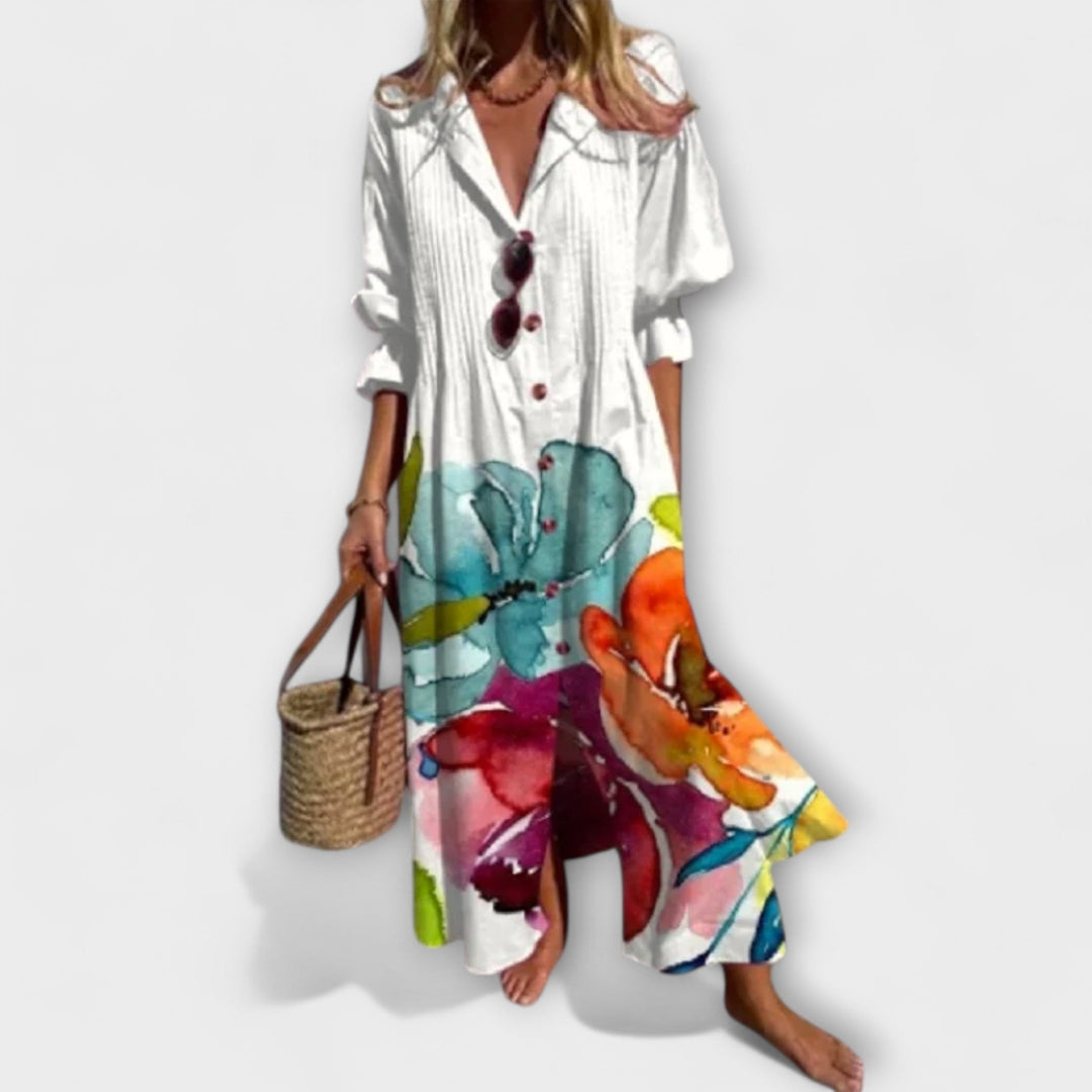 Lila - Tailored Maxi Coat with Abdominal Cover