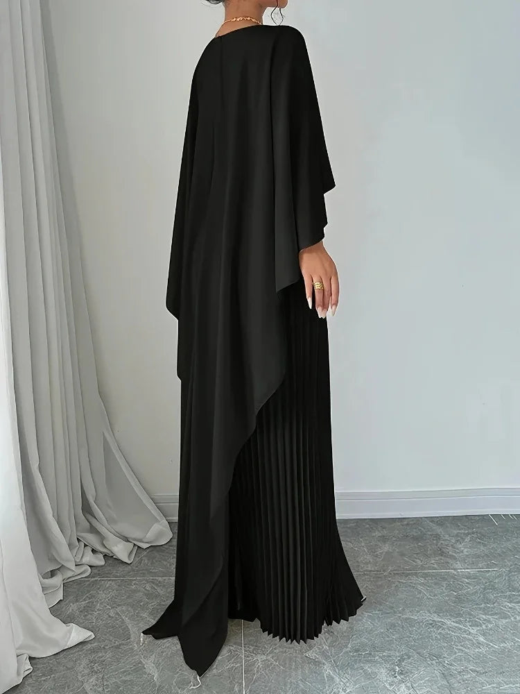 Pleated maxi dress