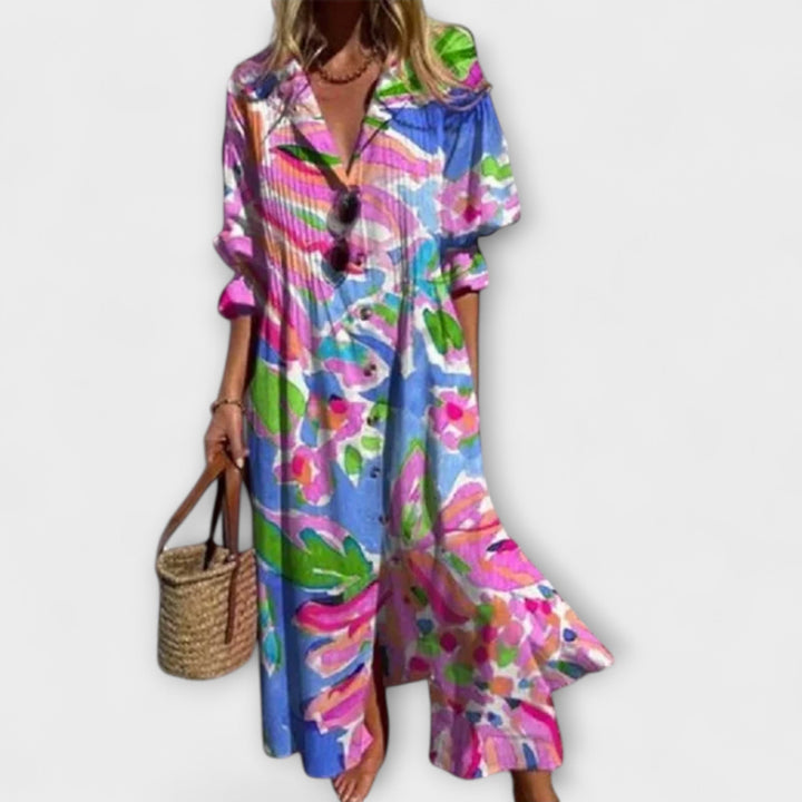 Lila - Tailored Maxi Coat with Abdominal Cover