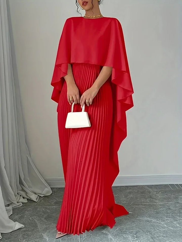 Pleated maxi dress