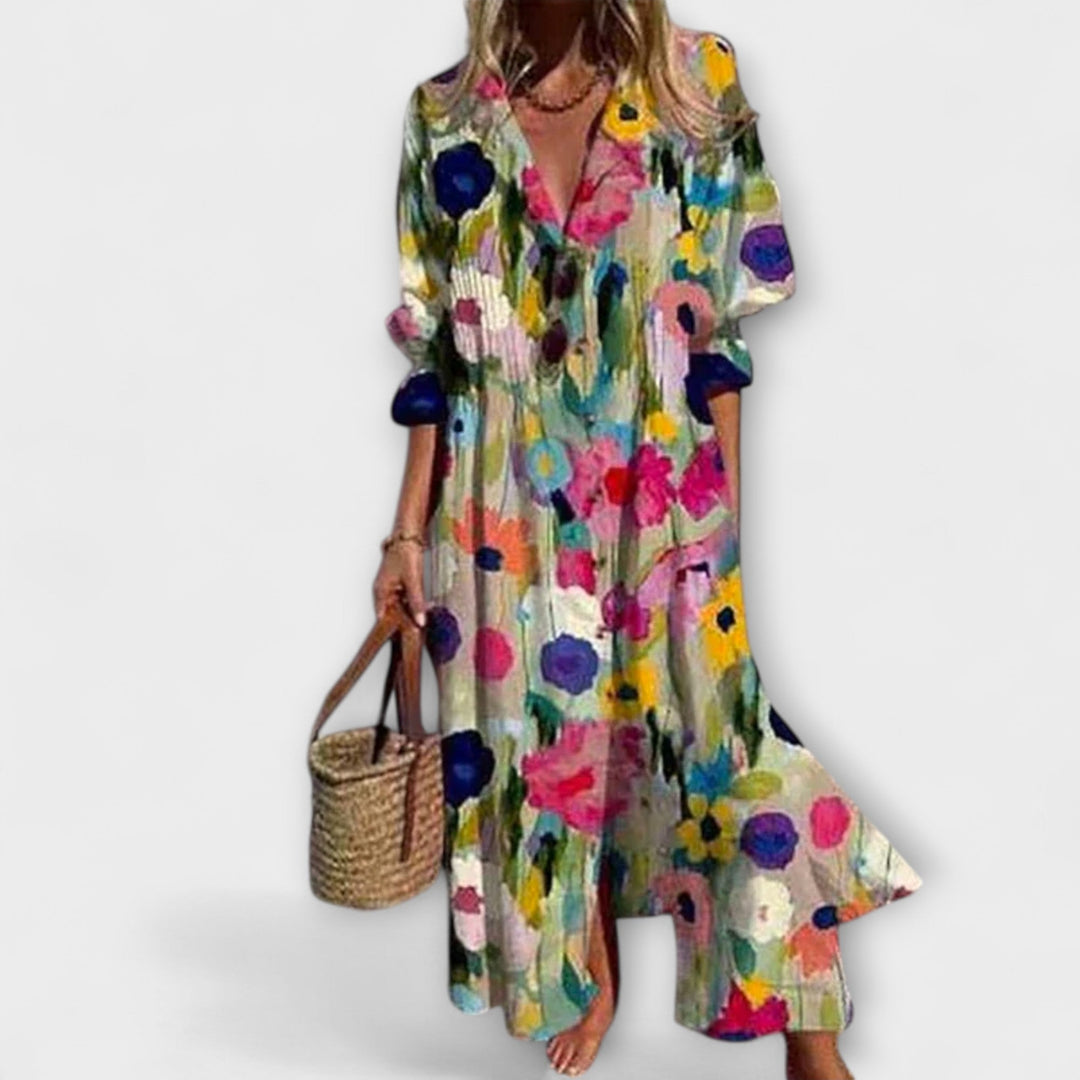 Lila - Tailored Maxi Coat with Abdominal Cover