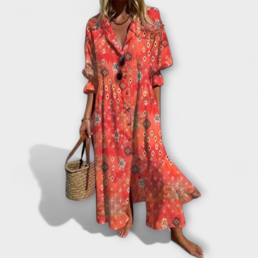 Lila - Tailored Maxi Coat with Abdominal Cover