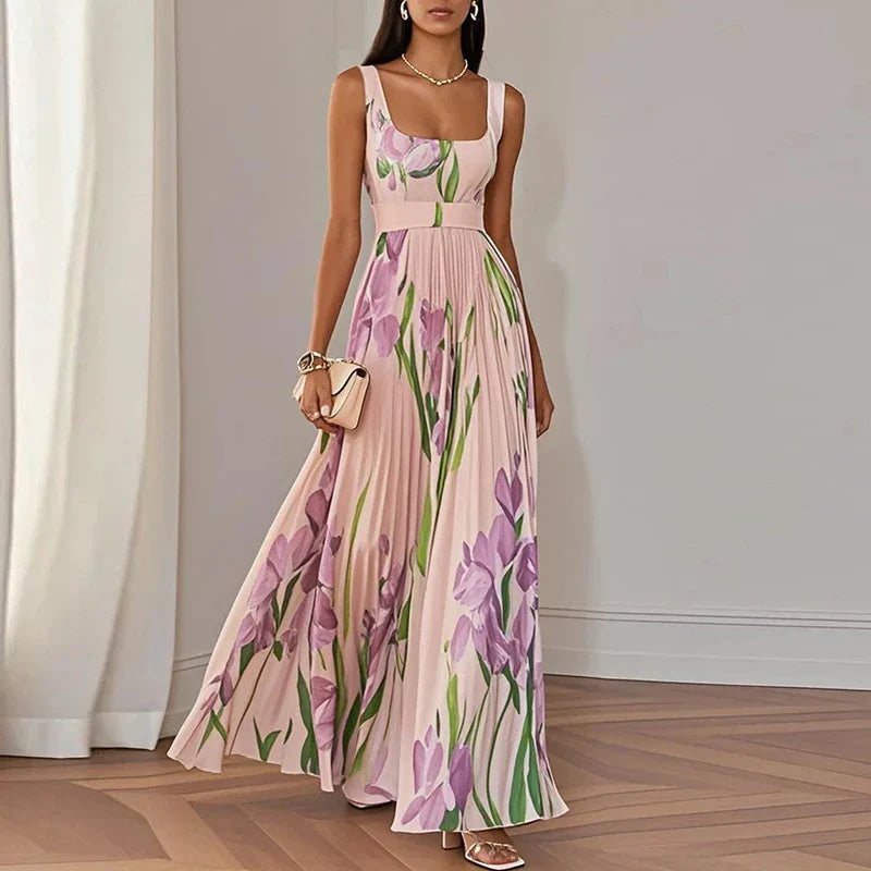 Oriah™ | Floral maxi dress with A-line