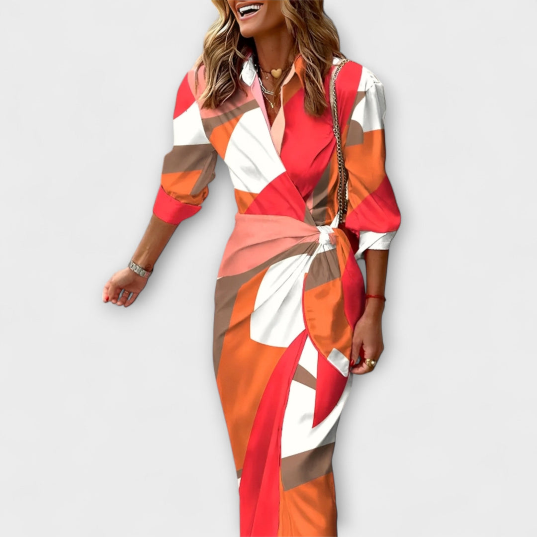 Klarisa - Striped Midi Dress