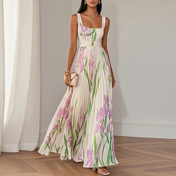 Oriah™ | Floral maxi dress with A-line