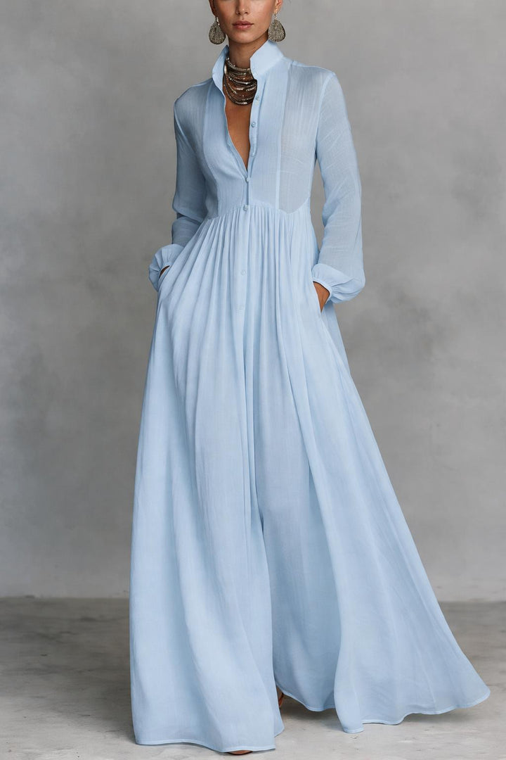 Serena™ | Maxi dress with front buttons