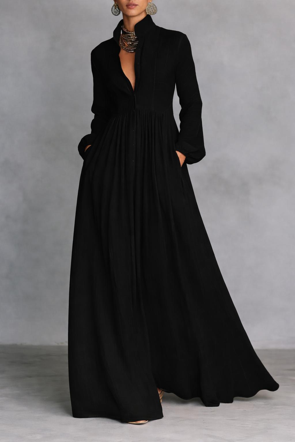 Serena™ | Maxi dress with front buttons