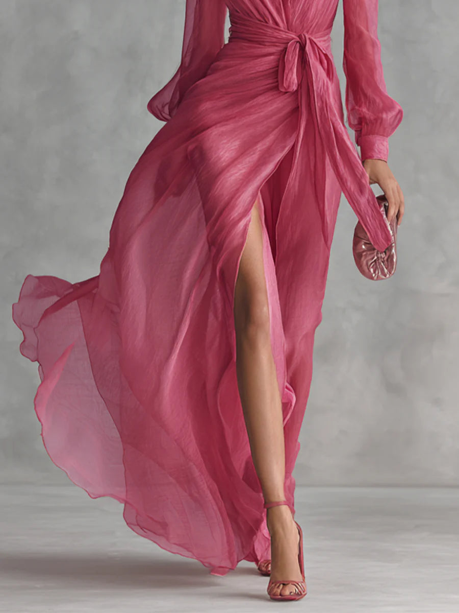 Ellie™ | Breezy V-neck Maxi Dress
