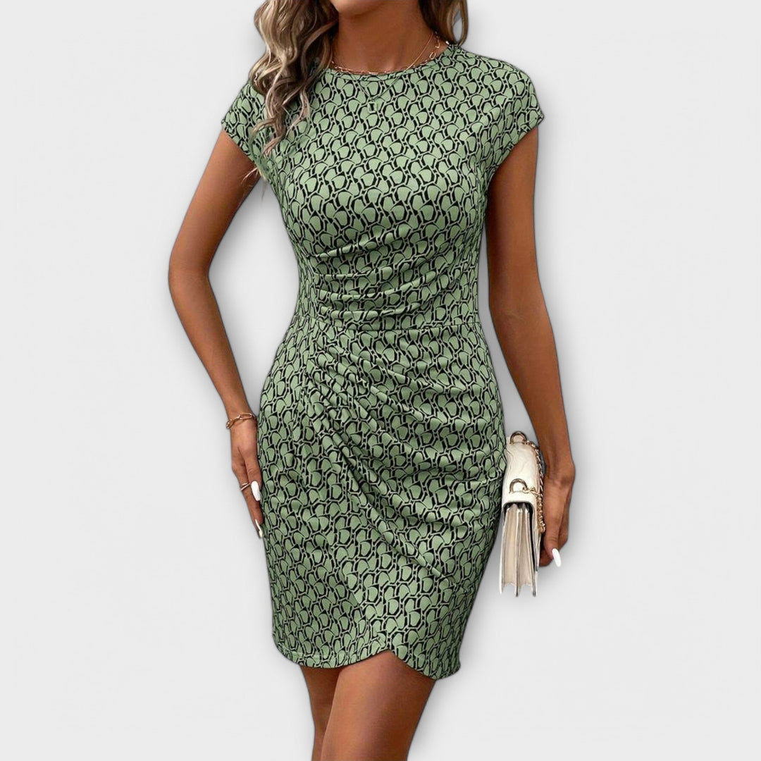 Emma - Short Tulip Dress with Targeted Pattern