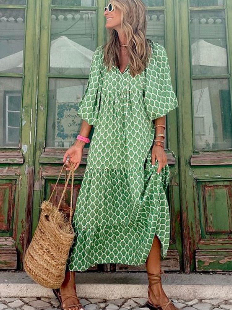 Merel™ - Bohemian maxi-jurk