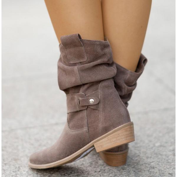 Maryam - Leather-Style Boots