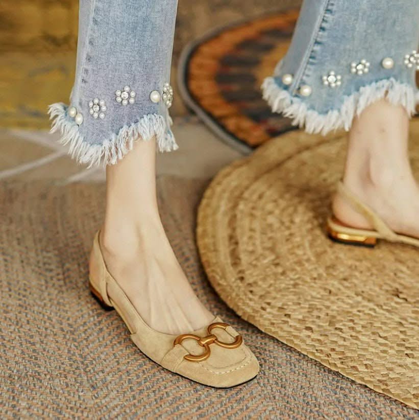 CAMILA | ORTHOPEDIC LEATHER BUCKLE SANDALS
